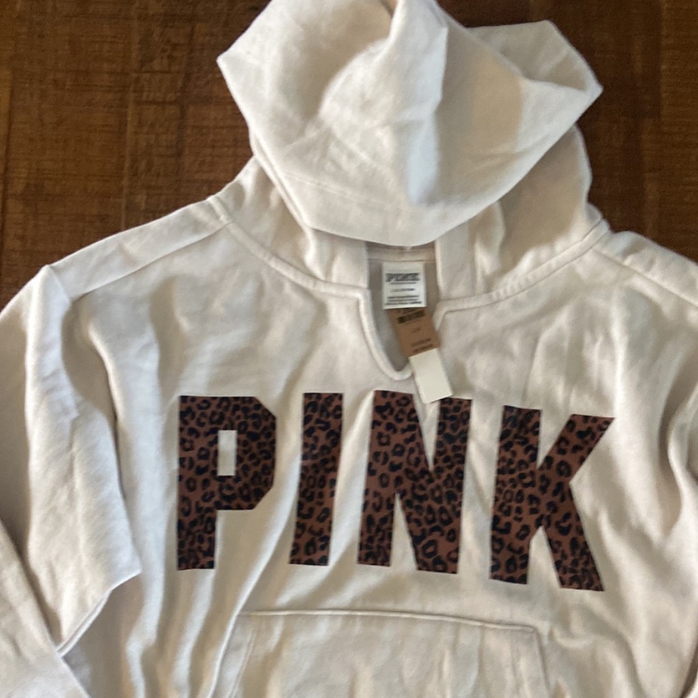 Womens sz large new with tags PINK hooded sweatshirt